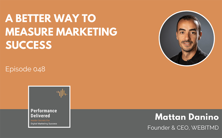 A Better Way to Measure Marketing Success – Podcast with WEBITMD CEO, Mattan Danino